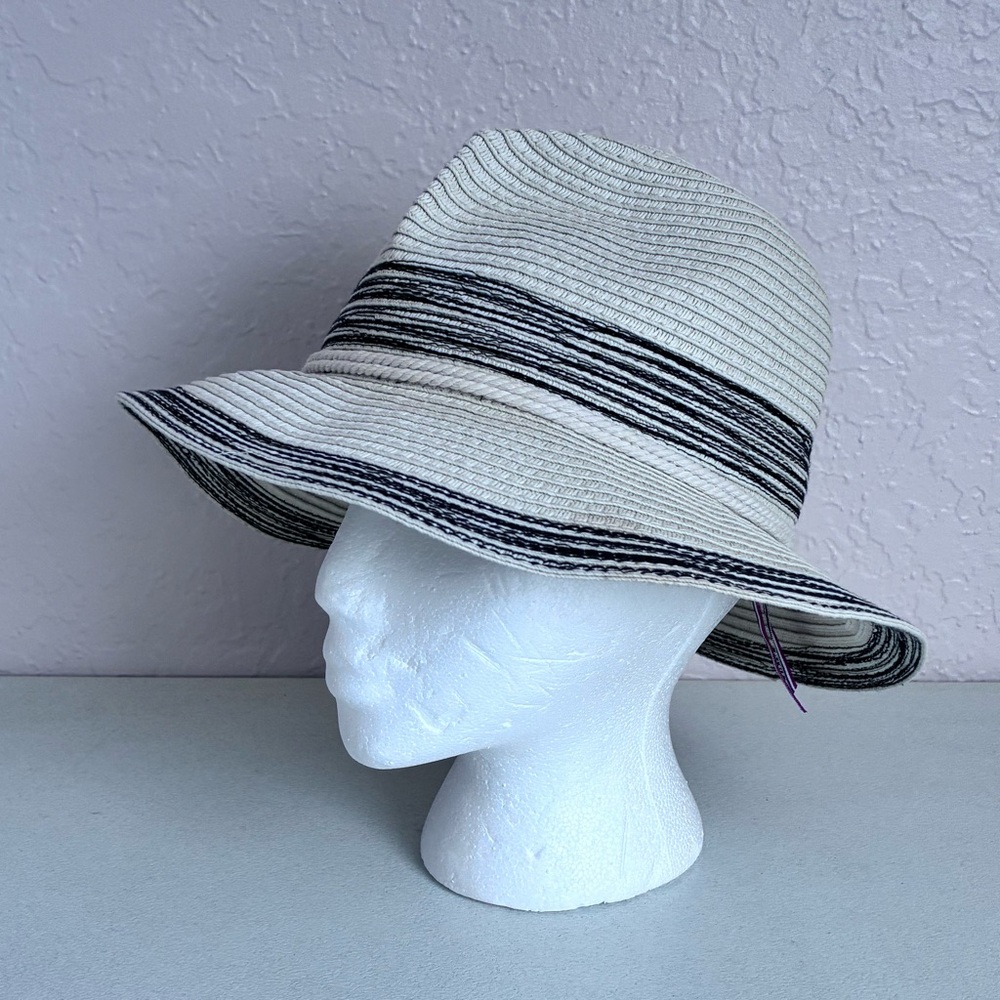 John Callanan Fedora Hat Cream Black Band Fishhook Paper Sustainable One Size